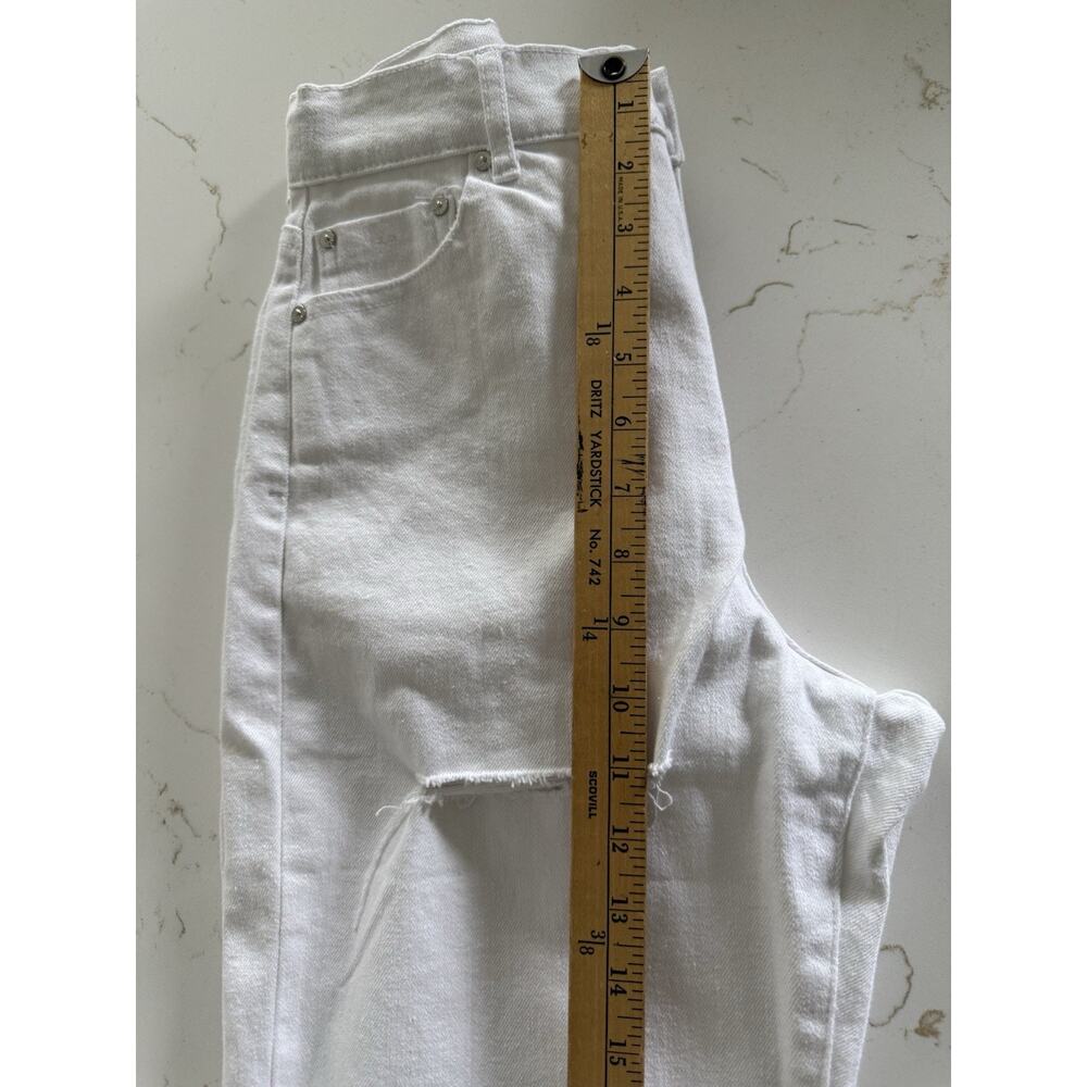 Tractr High Rise Weekender Pants Size 2/26 High Rise Cloud White Womens New - Picture 11 of 13